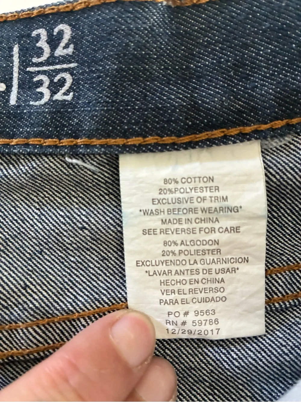 BEVERLY HILLS POLO CLUB 32/32 CLASSIC BLUE DENIM JEAN JORTS CASUAL UNISEX EUC